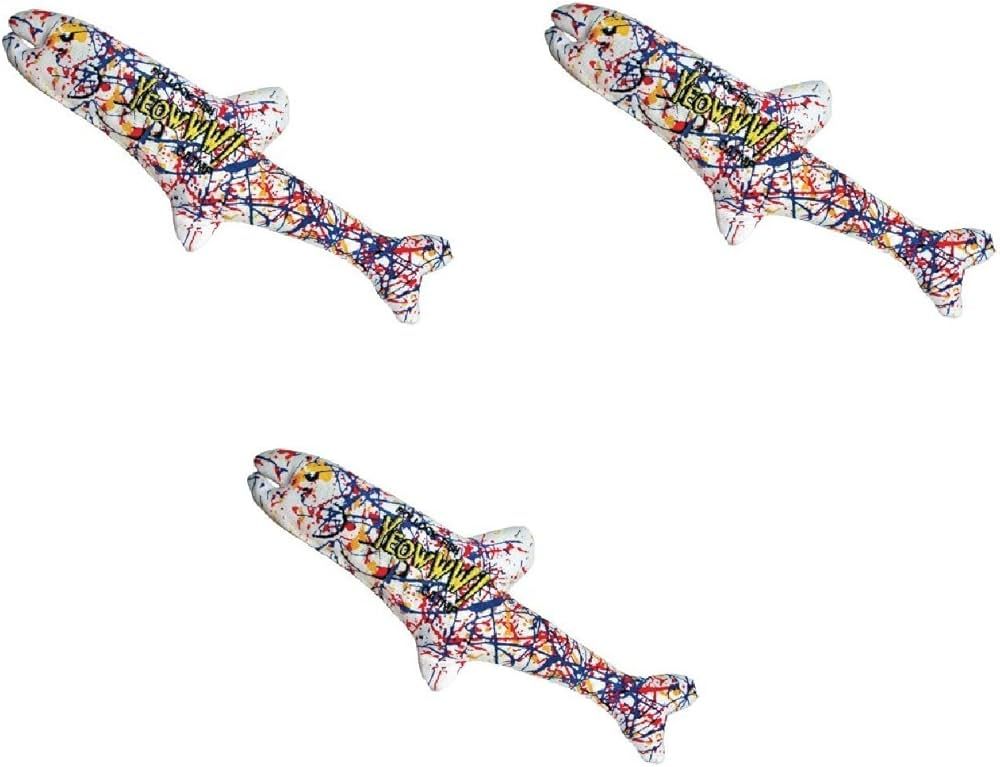 Yeowww! Pollock Fish Catnip Toy, 3 Pack | Amazon (US)