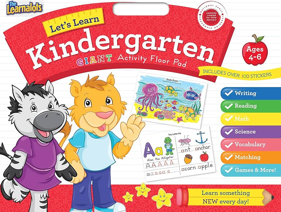 Let's Learn Kindergarten GIANT Activity Floor Pad-Learn Something New Every Day-Includes over 100... | Amazon (US)