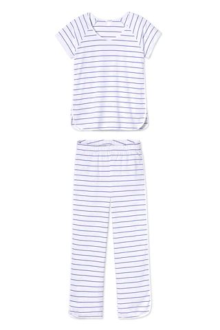 Pima Short-Long Set in Cobalt | Lake Pajamas