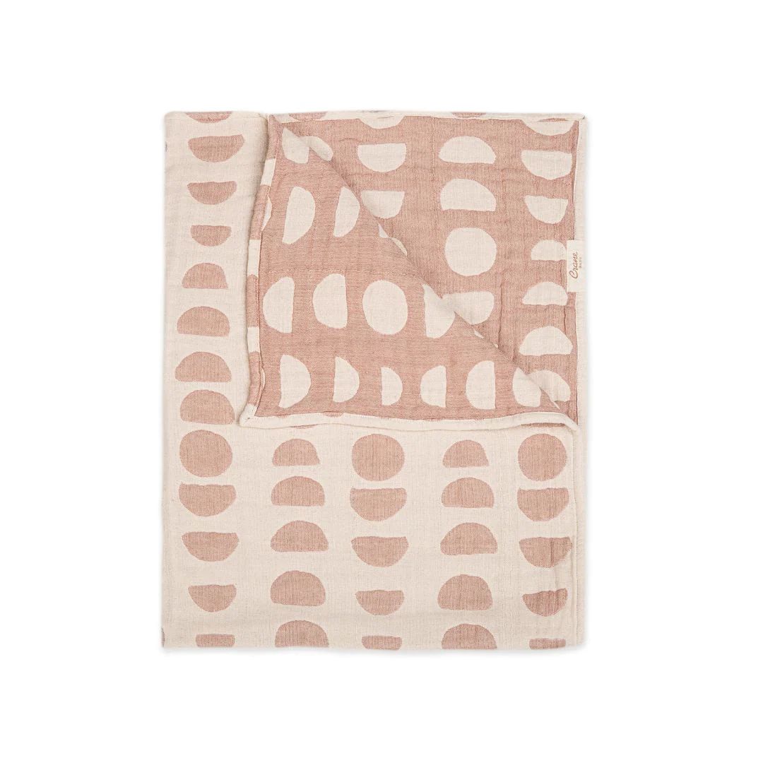 Copper Moon Phase Jacquard Blanket | Project Nursery