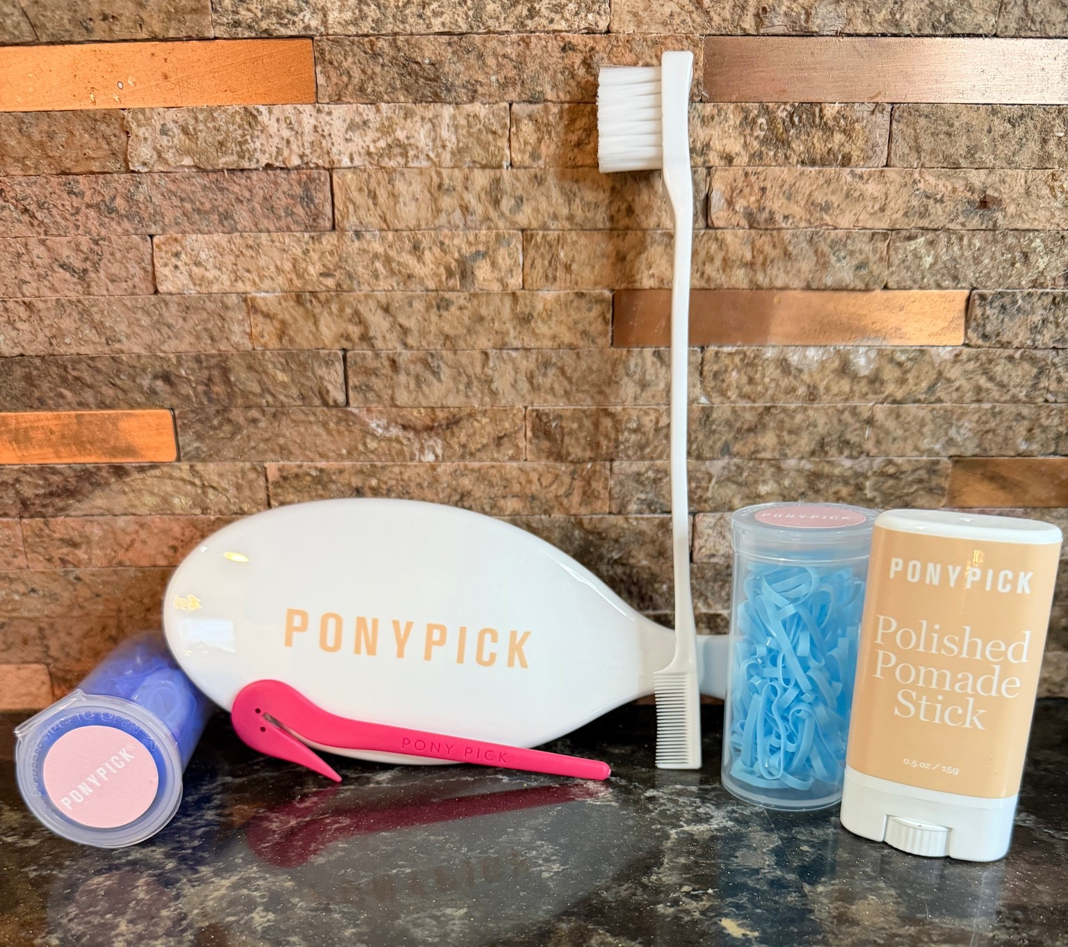 My favorite accessories from @The Pony Pick! A gymnastics mom go to tools! 