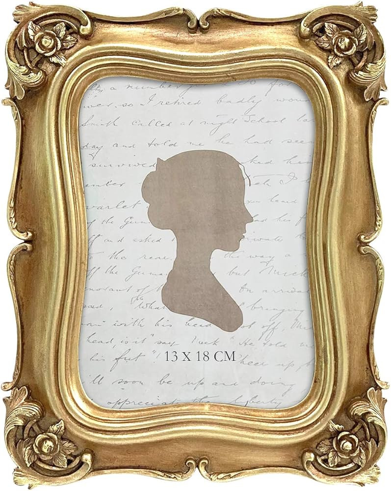 Sunlit Vintage Picture Frame 5x7 Inch, Luxury Antique Photo Frames with Glass Front, Photo Displa... | Amazon (US)