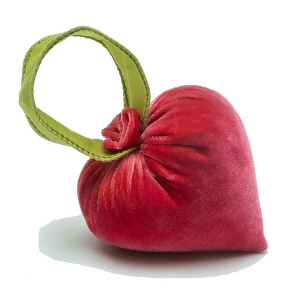 Small Guava Heart w/ Green Ribbon | Hot Skwash