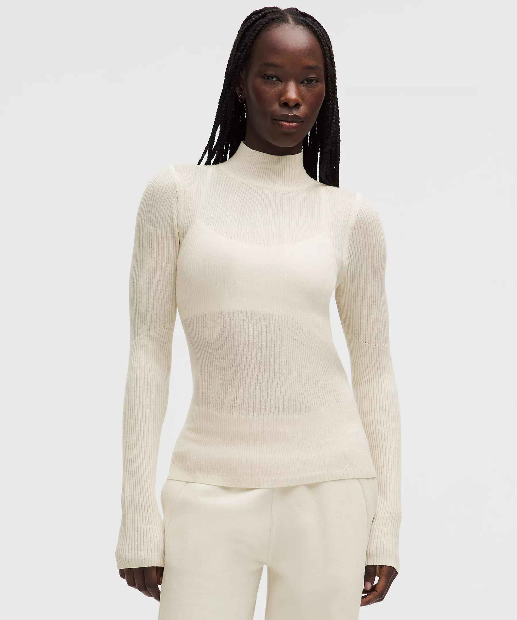 Ribbed Merino-Blend Turtleneck Sweater | Lululemon (US)