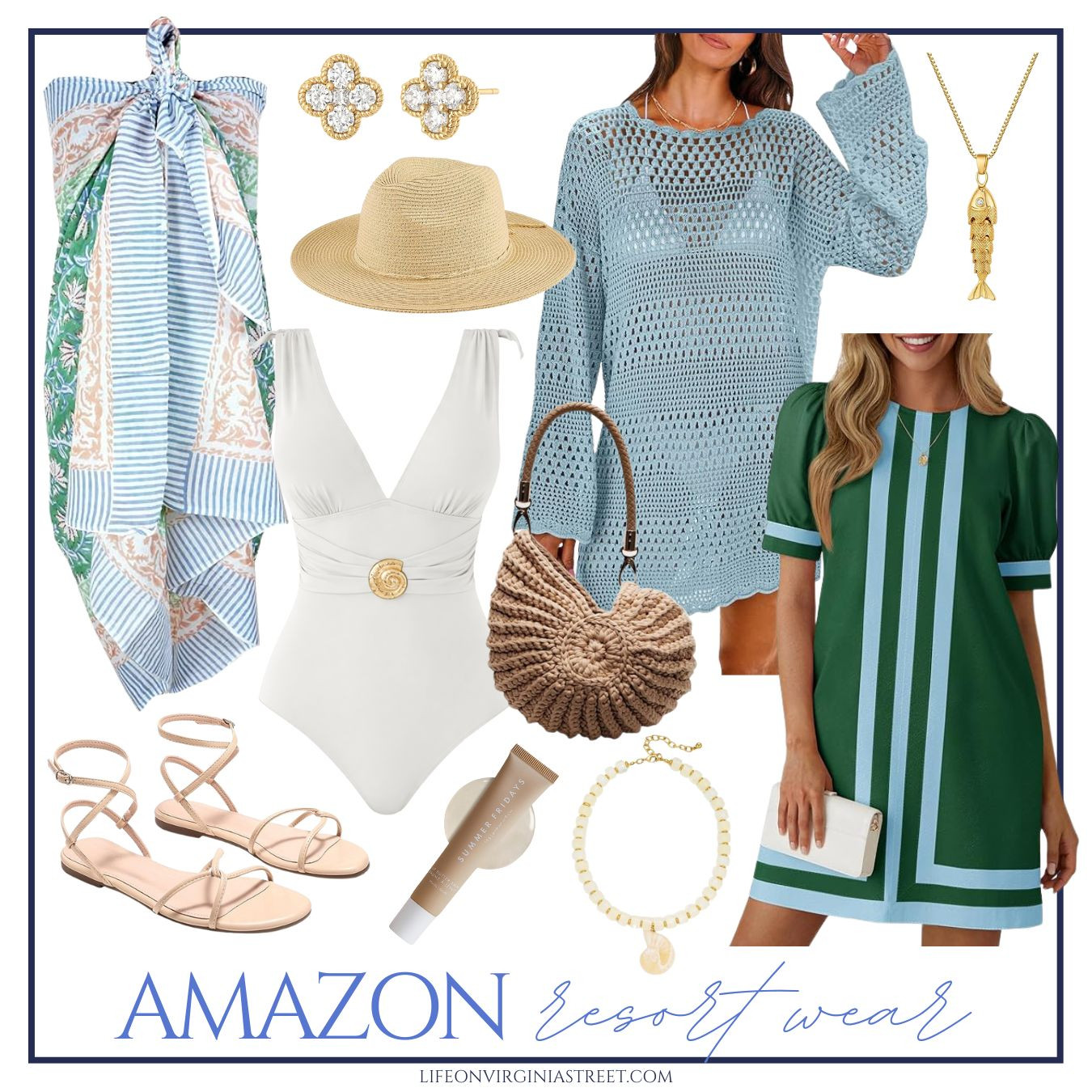 Designer vibe resort wear on an Amazon budget! Great coverup and swimsuit finds that look luxe! #ltktravel #ltkseasonal #ltksalealert #ltkmidsize #ltktall #ltkover40 #ltkbeauty 

 

#LTKSeasonal #LTKSaleAlert #LTKTravel