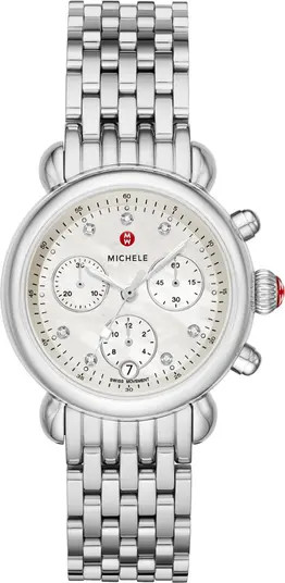 MICHELE Women's Stainless CSX36 Watch, 36 MM - 0.02ctw | Nordstromrack | Nordstrom Rack