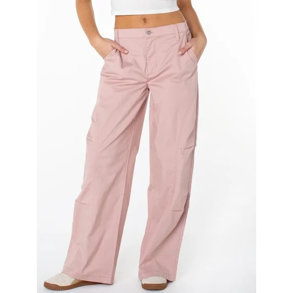 Celebrity Pink Women's and Women's Plus Wide Leg Cargo Pants, Sizes XS-4X | Walmart (US)