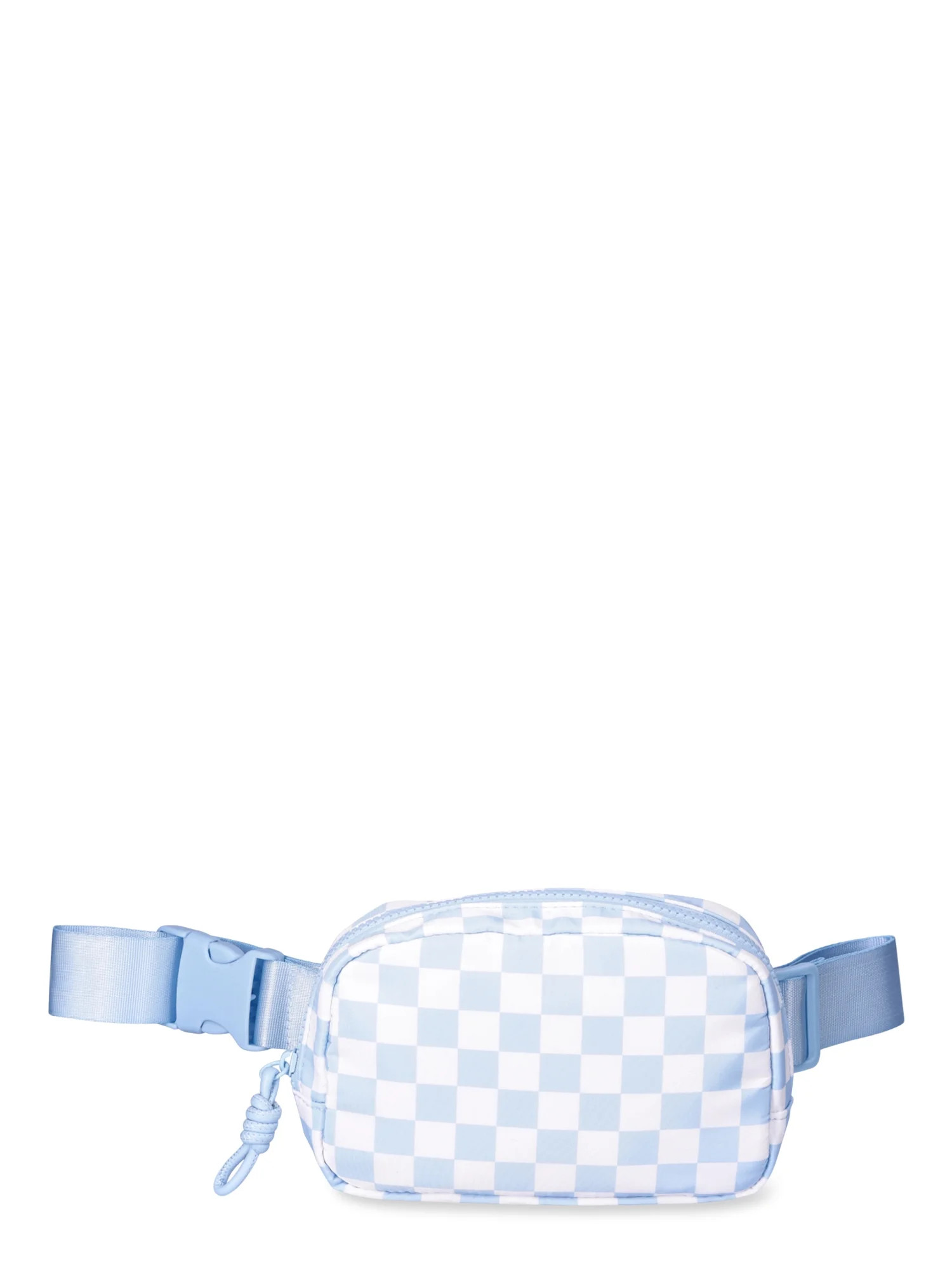No Boundaries Women's Hands-Free Fanny Pack, Blue Check | Walmart (US)