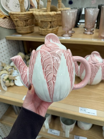 This radicchio teapot from Target is so pretty for spring. I’m picturing this for tea in the morning or sitting out on a kitchen shelf. Such a cute little statement piece. It’s part of the Threshold collection and on sale for $16 right now!!
spring outfits 2026, easter dress women, easter outfits women, spring dresses, vacation outfits beach, date night outfits, work outfits, plus size fashion, easter basket ideas, easter decor, target easter decor, teapot aesthetic, spring kitchen decor, target home finds, target deals 

 #LTKmorningroutine #LTKfoodie #LTKHome