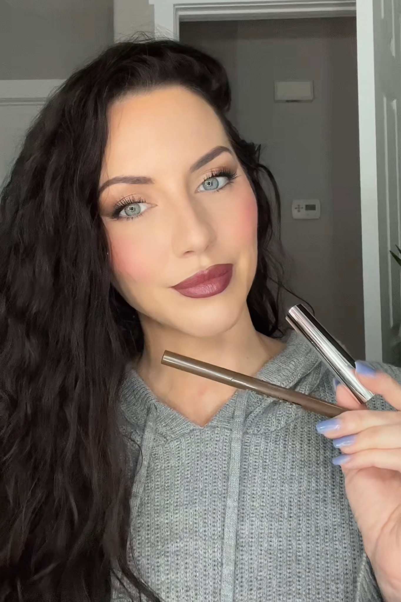 Winter lip combo featuring Buxom lip liner in the shade creamy chocolate and satin lipstick in the shade Dolly doll. #winterlip #vampylip #darknudelip

#LTKbeauty #LTKU #LTKSeasonal