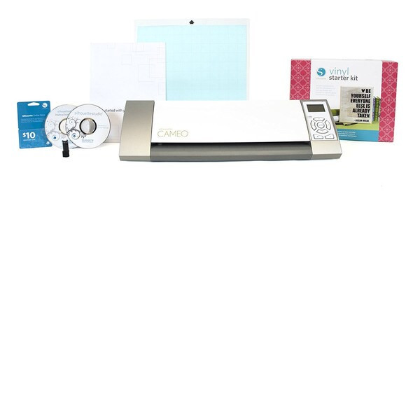 Silhouette Cameo Electronic Die Cutting Machine Vinyl Starter Kit Bundle | Bed Bath & Beyond