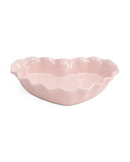 2pk Figural Sparkle Heart Ruffled Pie Dishes | TJ Maxx