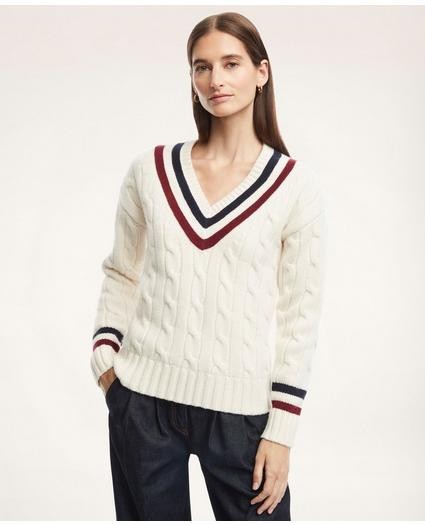 Merino Wool Cashmere Tennis Sweater | Brooks Brothers