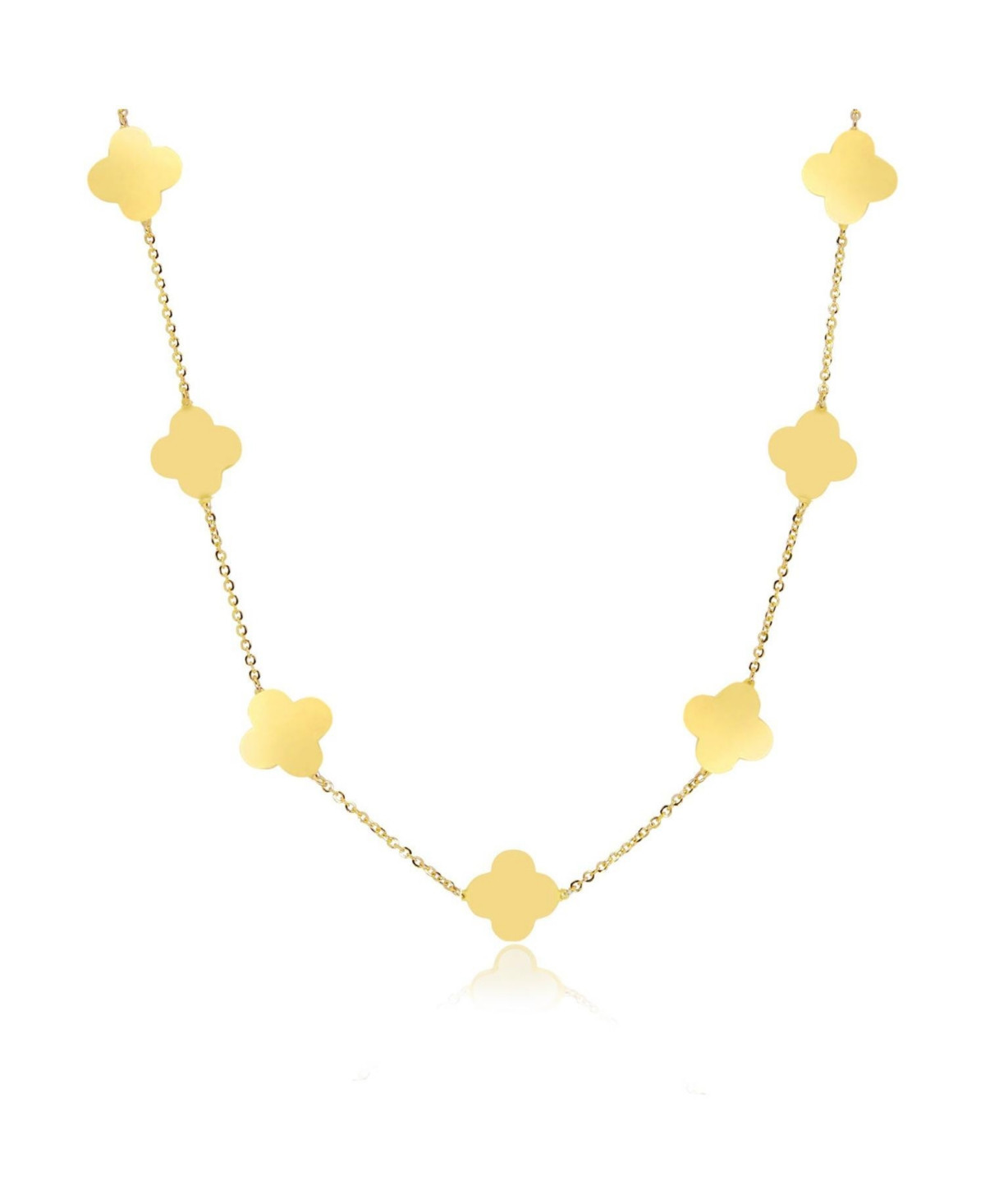 The Lovery Small Gold Clover Necklace - Gold | Macy's