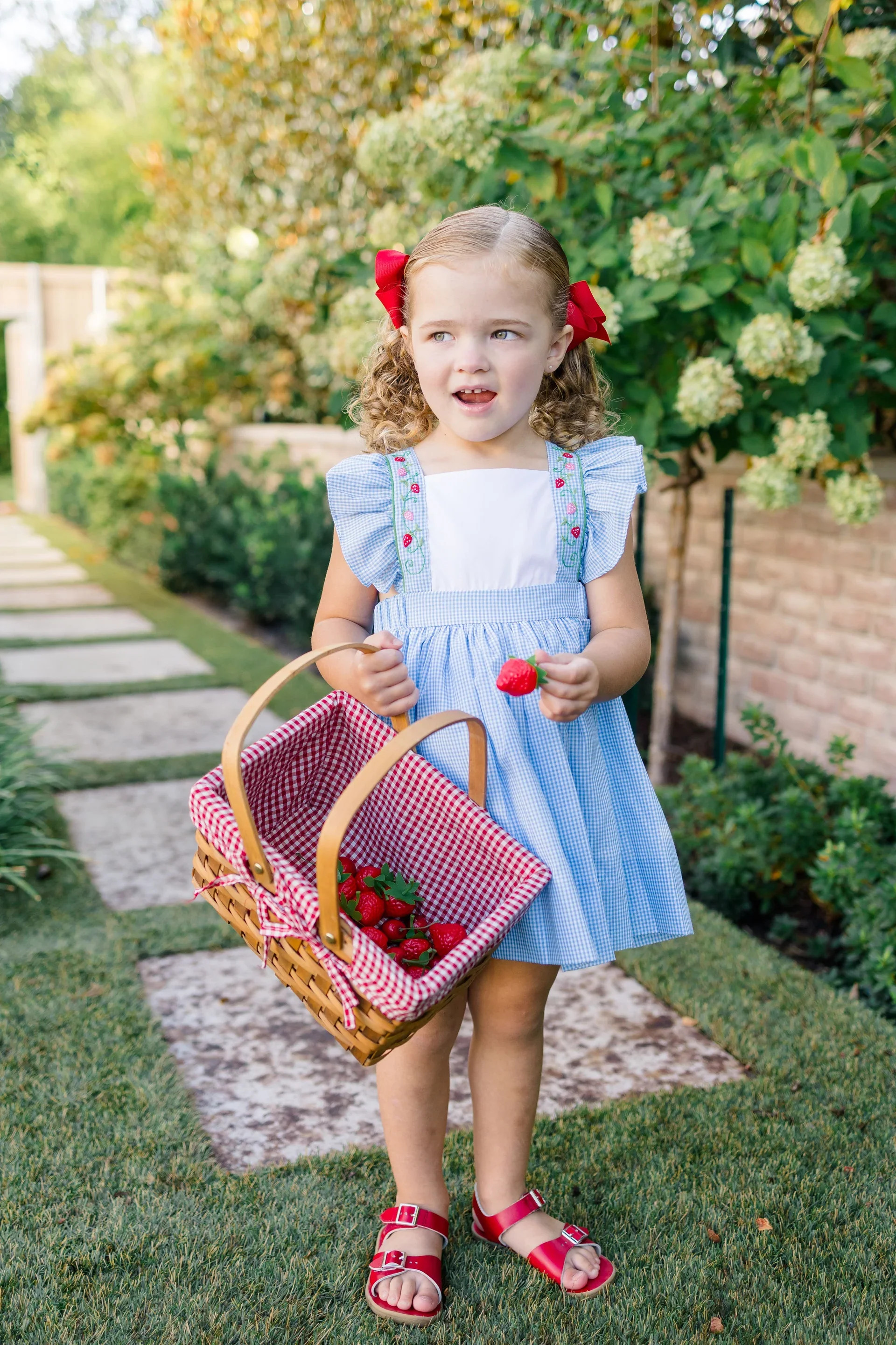 The Proper Peony | Bryar Bee Pinafore Dress | Persnickety