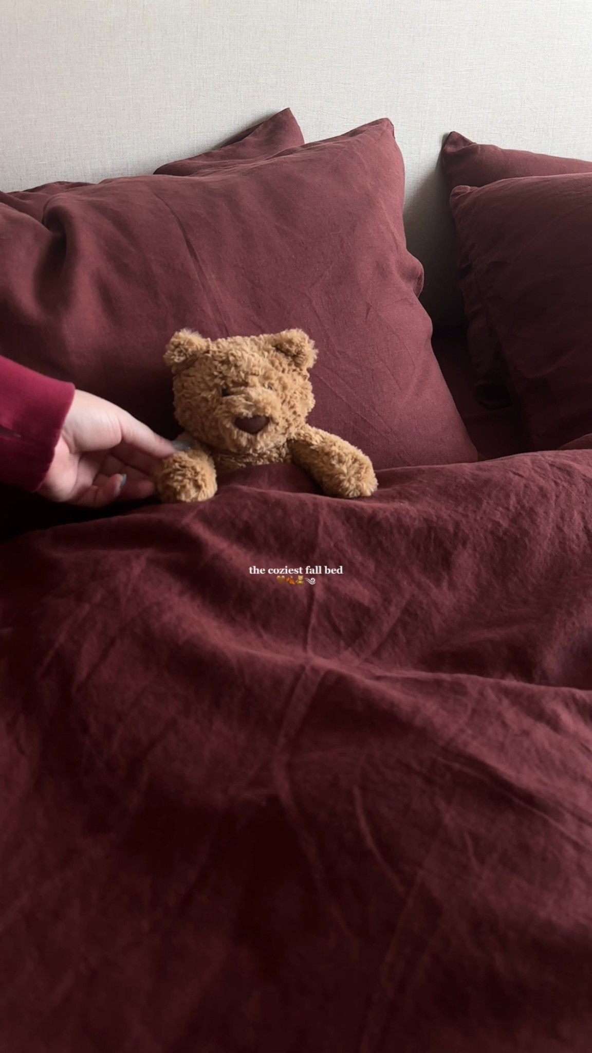 Cozy fall bed!

fall bedding, fall bedroom, bedding, linen bedding, cozy bedroom, cozy vibes, red bedding, bedroom vibes, bedroom design, 

#LTKHome #LTKSeasonal #LTKFallSale