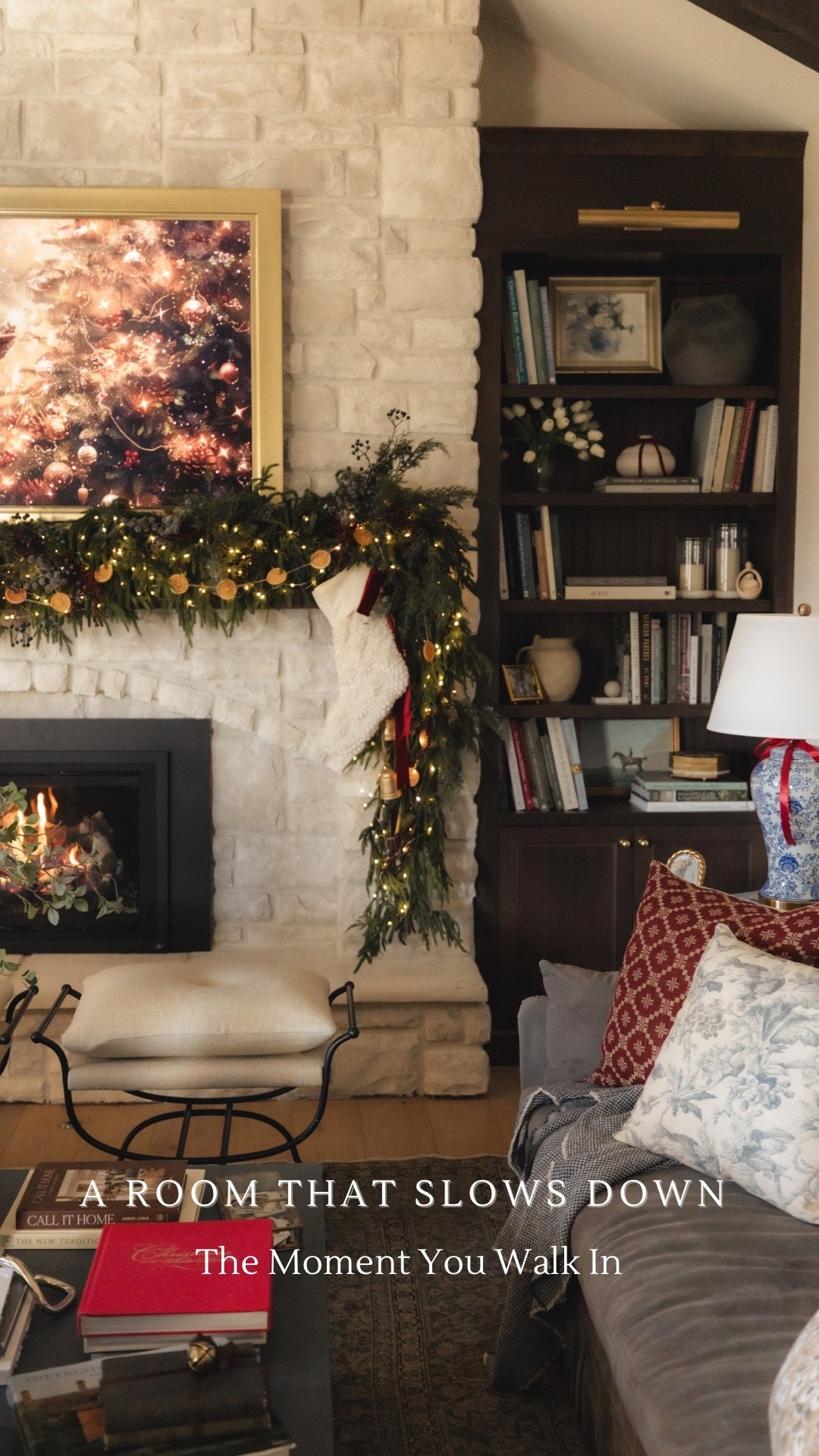 A room that slows down the minute you walk in.. holiday living room. Christmas. 

#LTKHoliday #LTKSeasonal #LTKHome