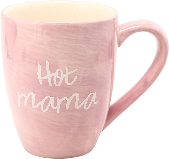Mom Life Hot Mama Pink Large 20 oz Ceramic Coffee Mug Tea Cup, Pink | Amazon (US)