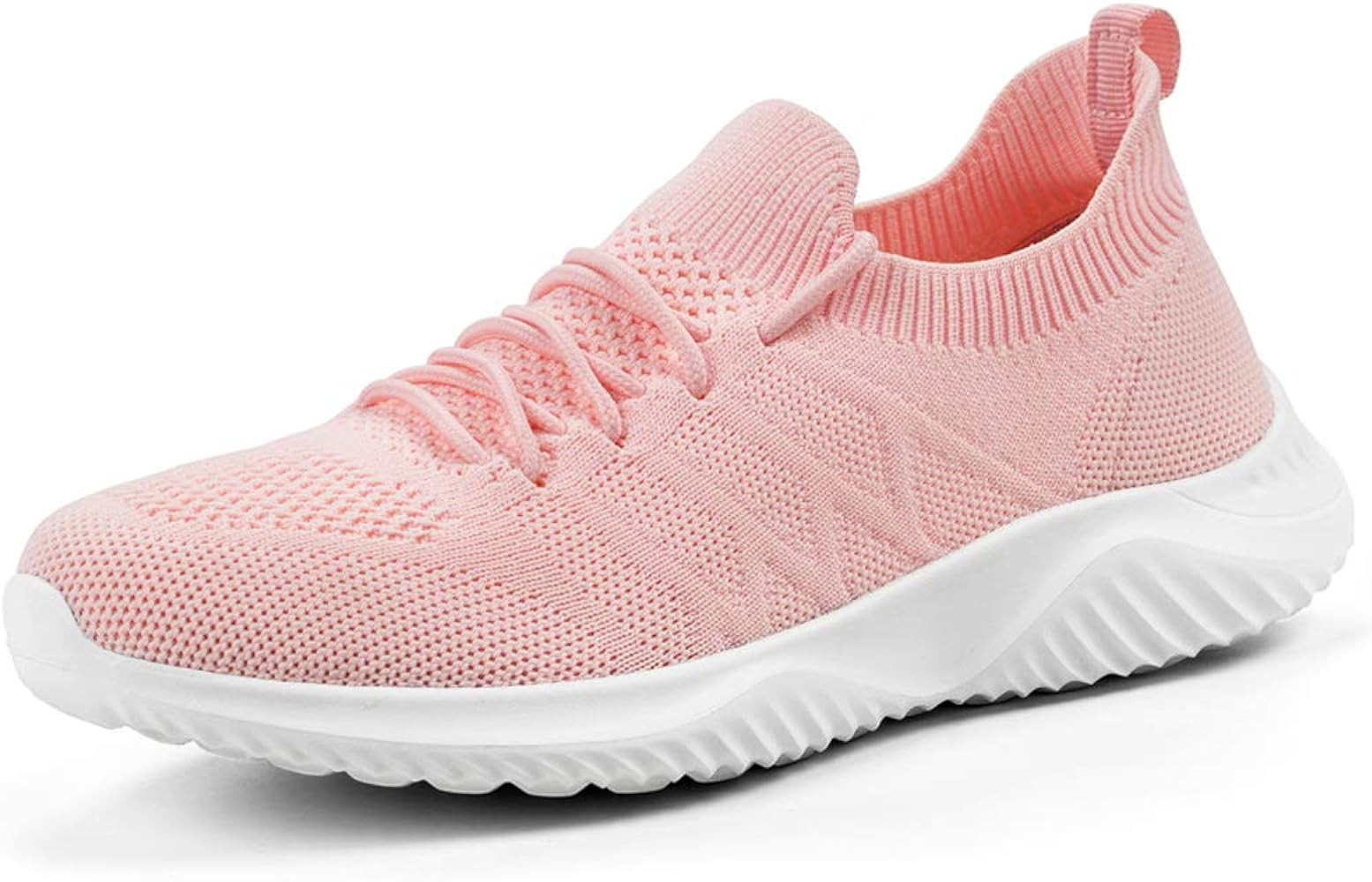 Akk Womens Walking Tennis Shoes - Slip On Memory Foam Lightweight Casual Sneakers for Gym Travel Wor | Amazon (US)