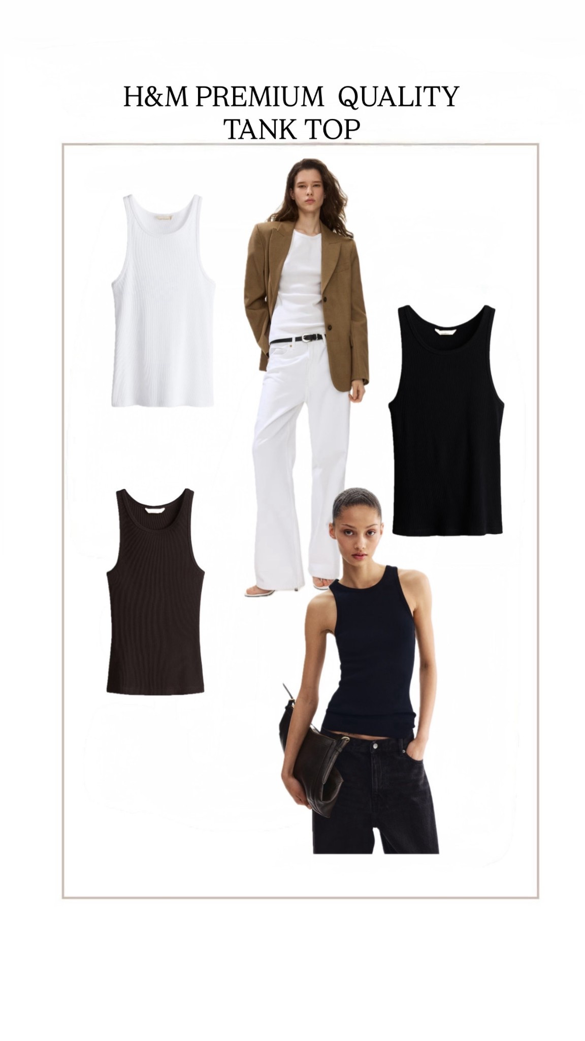 Found the best basic tank  at  H&M 🤍 premium quality / ribbed cotton / fitted silhouette. Perfect for layering or wearing on its own. Shop Now

#LTKSeasonal #LTKU