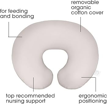 Boppy Nursing Pillow Organic Original Support, Sand, Ergonomic Nursing Essentials for Bottle and ... | Amazon (US)