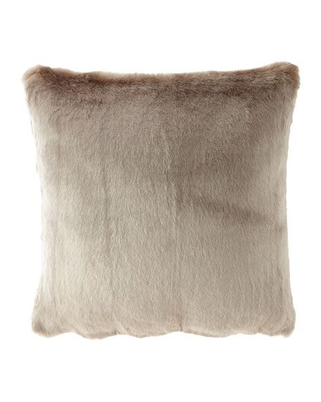 Jasmine Faux-Fur European Sham | Horchow