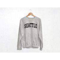 Seattle Black College Sweatshirt | Etsy (US)