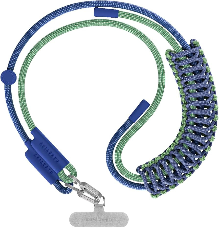 CASETiFY 8mm Rope Cross-Body Phone Strap - Blue/Green | Amazon (US)