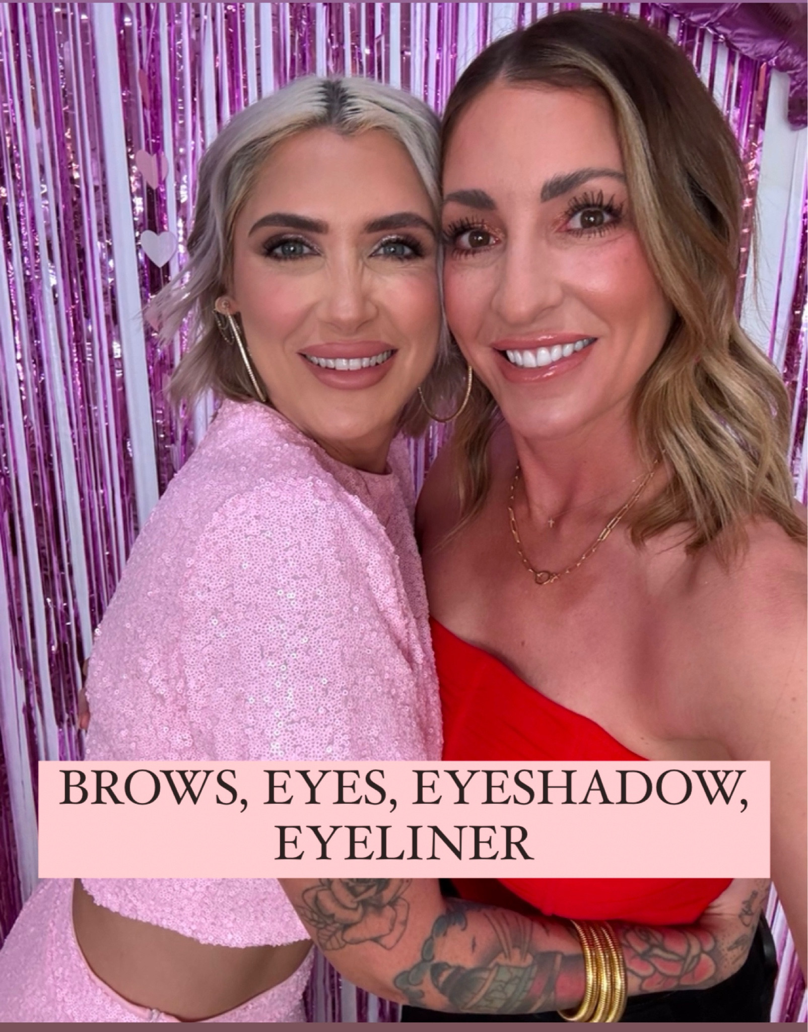 BROWS, EYES, EYESHADOW, EYELINER, LIPS SETTING SPRAY, HIGHLIGHT/GLOW (brush cleaner!)