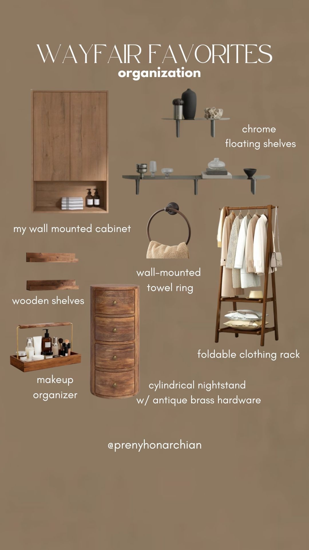 started 2026 by decluttering - organized all my skincare in this wooden wall mounted cabinet 🫶🏼 @wayfair 

Linked lots of other aesthetic home organization and decluttering finds. 

Wall mounted shelves
Chrome shelves
Stainless steel shelves
Wooden shelves
Shoe rack
Clothing rack
Wall hooks
Aesthetic towel holder
Nightstand
Vanity makeup organizer
WayDay 
Wayfair favorites 
Home organization 
Bathroom organization 
Skin care organization
Nighttime routine 
Morning routine
WayDay 
Wayfair 
Wayfair finds 




#LTKselfcare #LTKmorningroutine #LTKHome