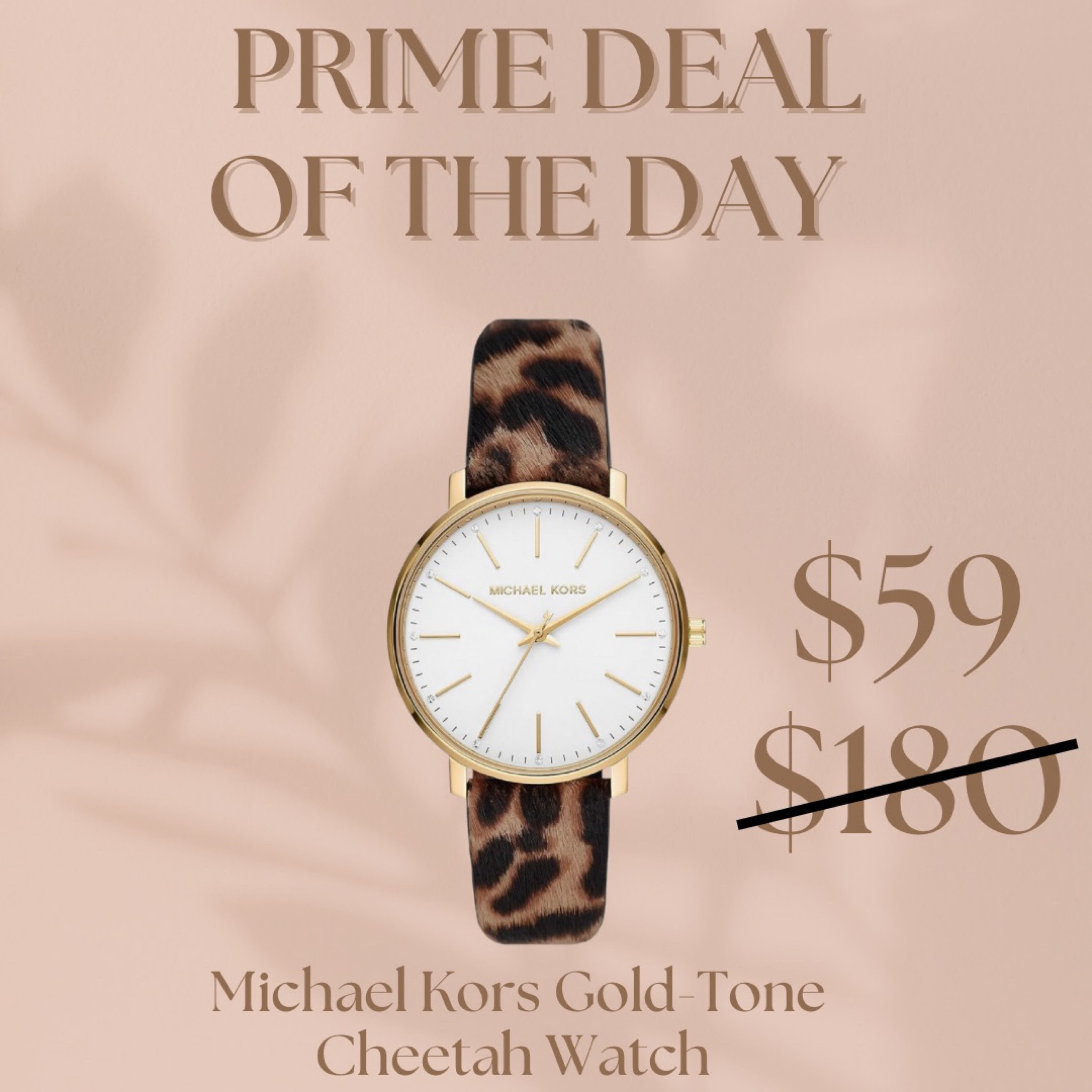 Michael kors hot sale cheetah watch