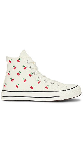 Chuck 70 Cherries Sneaker in Egret, Black, & Red | Revolve Clothing (Global)