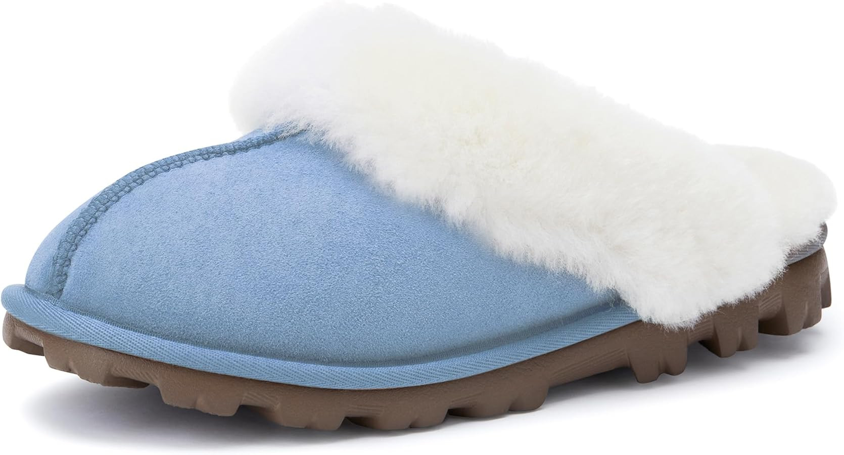 WaySoft Women's Genuine Australian Sheepskin Slippers, 100% Shearling, 8mm Memory-Foam, Hard Bott... | Amazon (US)