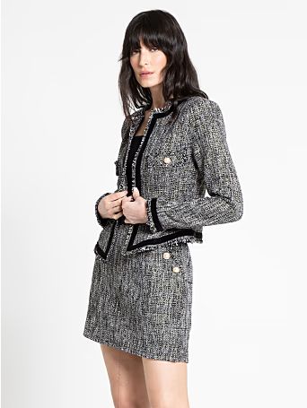 2-Piece Tweed Jacket & Skirt Set - Luxy USA - New York & Company | New York & Company