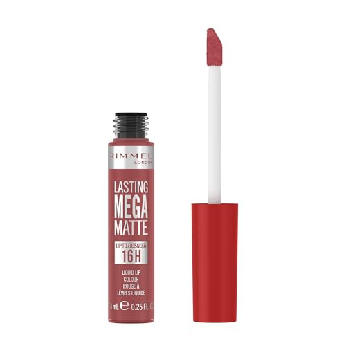 Rimmel London Lasting Mega Matte Liquid Lipstick, Long-Lasting, Hydrating, Vegan Formula - 210 - Rose & Shine, 0.25oz | Amazon (US)