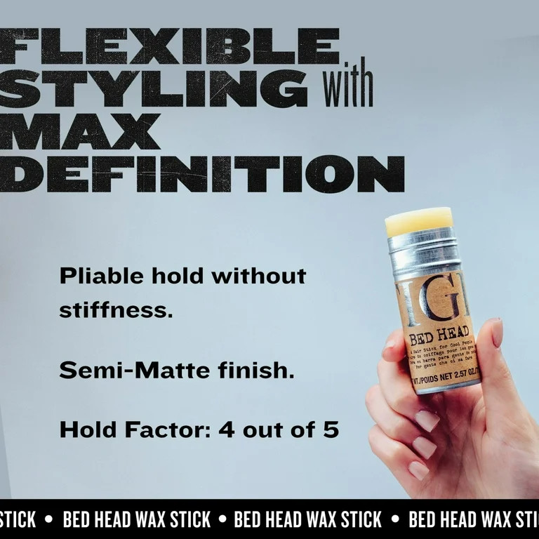 Bed Head by TIGI Unisex Hair Wax Stick for Slick Back Hair Styling, 2.57 oz | Walmart (US)