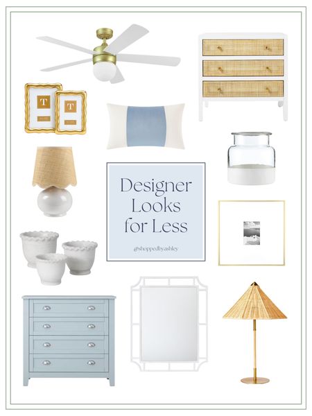 I can’t believe these designer looks for less! If you like a high end look on a budget, these finds are for you! 

Grandmillennial, Grandmillennial style, Grandmillennial decor, rattan, coastal grandmother, blue and white, scallop, budget friendly 

#LTKHome #LTKStyleTip