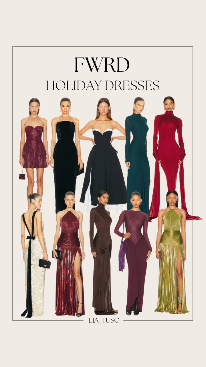 FWRD Holiday Dresses 

#FWRDDresses #HolidayStyleEdit
#LuxeHolidayLooks 

 #LTKHoliday #LTKootd