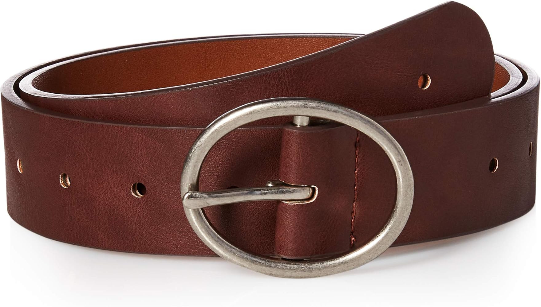 Amazon Essentials Women's Fully Adjustable Casual Belt with Round Buckle (Available in Plus Size) | Amazon (US)