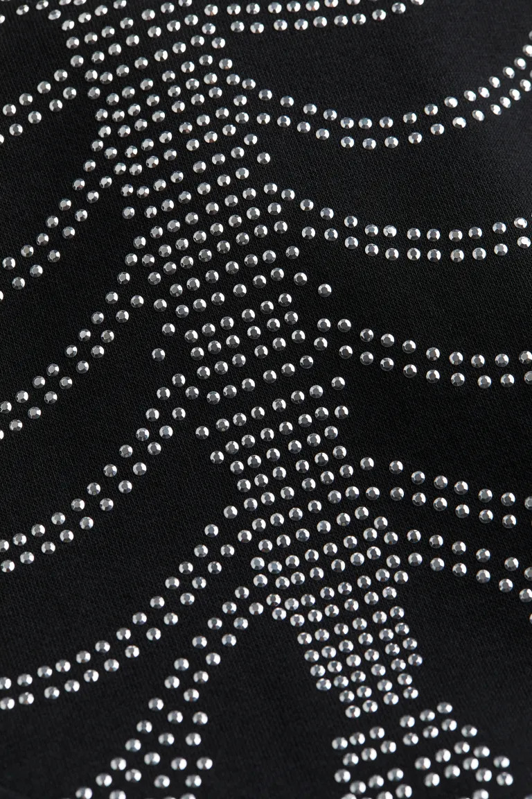 Oversized Hoodie with Motif - Black/skeleton - Kids | H&M US | H&M (US + CA)