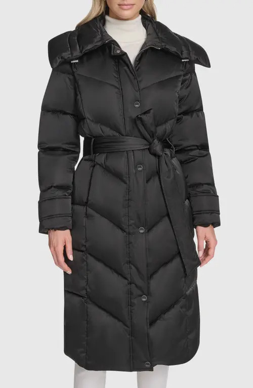Andrew Marc Palmer Belter Puffer Coat in Black at Nordstrom, Size Large | Nordstrom