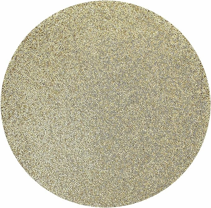 Luminous Round Placemat, Colorful, Sparkling Rhinestones, Non-Slip Back, for Fun or Formal Dining... | Amazon (US)