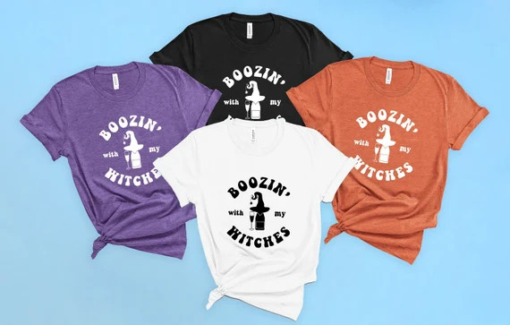 Bachelorette Party Shirts Boozin' With My Witches Unisex - Etsy | Etsy (US)