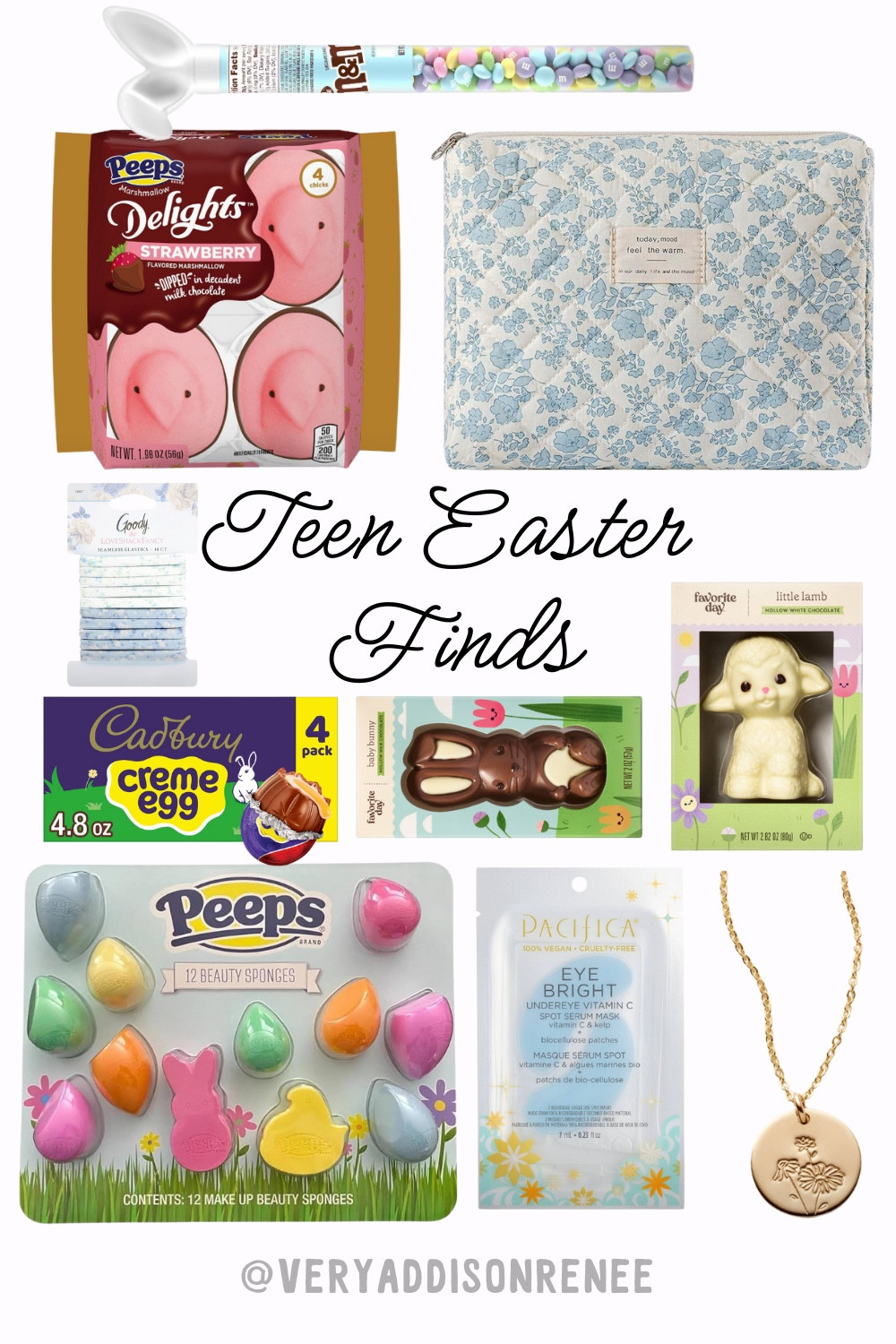 Teen girl Easter finds that will make perfect Easter baskets for this upcoming Easter! Make sure to follow for more!🐇🌼




#LTkGiftGuide Easter, Easter basket, gift guide, teen girls, target girl finds, peeps, floral makeup bag, beauty, beauty blender, Easter treats, DIY basket, DIY gifts, skincare, teen girl gift, Easter gifts, Easter gift, Easter gifts for teens, teen girl gift guide, target gifts, Easter crafts, holiday gifts, Easter basket ideas, gift basket, target finds, target Easter finds, teen girl gift, tween gift, teen girl gift guide, tween gifts, tween gift guides

#LTKFindsUnder50 #LTKU #LTKKids