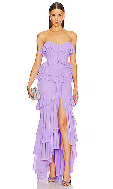 Michael Costello x REVOLVE Oleksandra Gown in Lilac from Revolve.com | Revolve Clothing (Global)