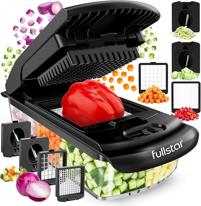 Fullstar The Original Pro Chopper - Vegetable Chopper and Spiralizer, Food Chopper with Container... | Amazon (US)
