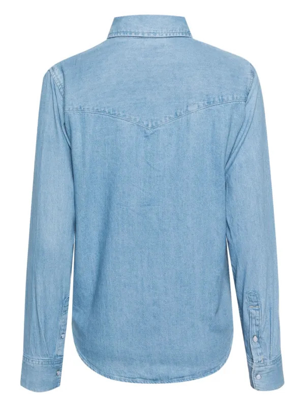 cotton denim shirt | Farfetch (BR)