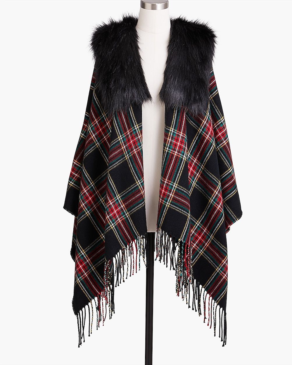 Faux-fur cape-scarf | J.Crew Factory