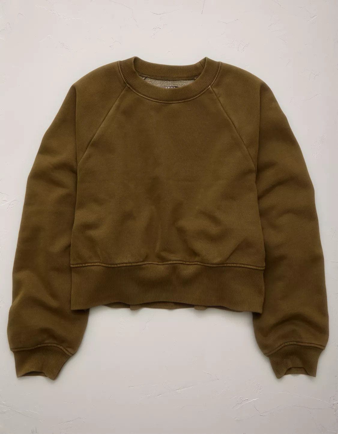 AE77 Premium Cropped Fleece Sweatshirt | American Eagle Outfitters (US & CA)