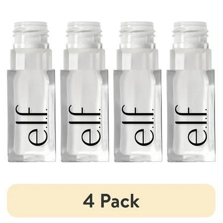 (4 pack) e.l.f. Glow Reviver Lip Oil Crystal Clear 0.25 fl. oz. | Walmart (US)